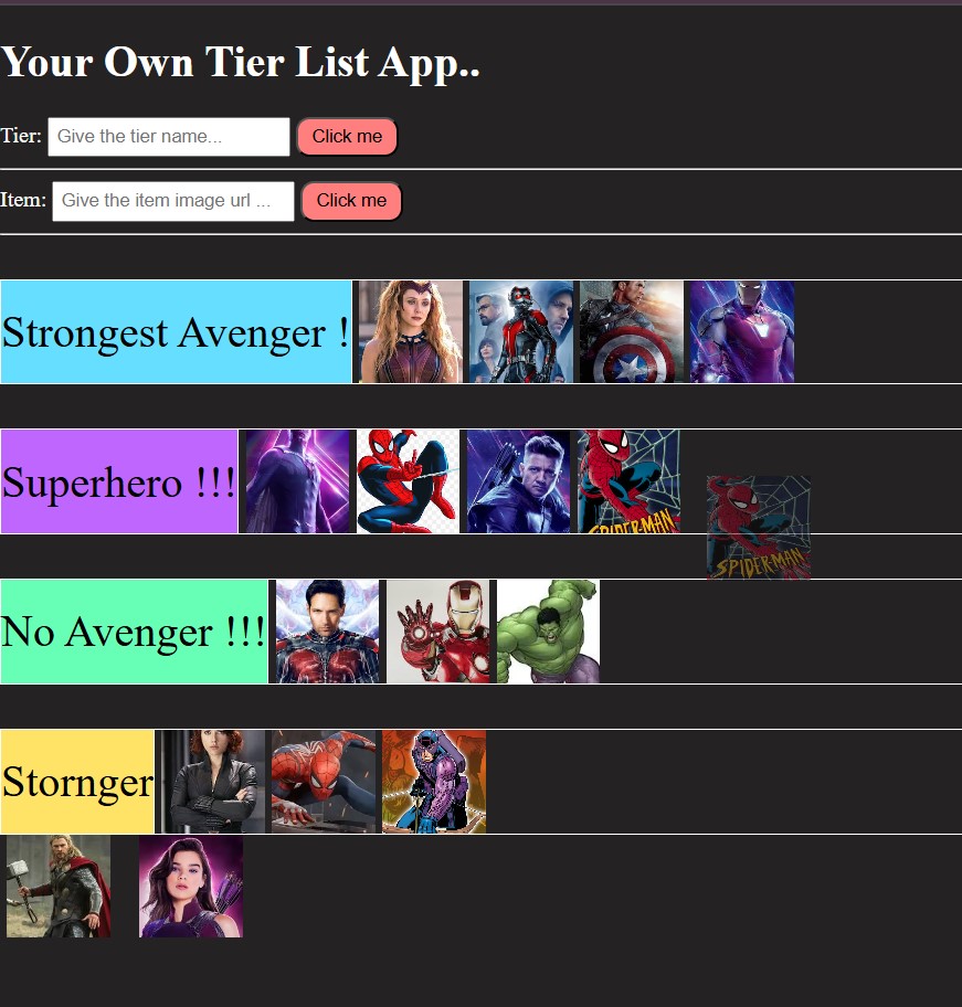 Custom Tier Name Vishal Rathore